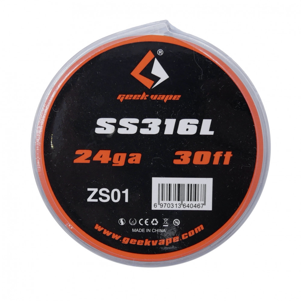 Geek Vape - Fil rsistif SS316L - Cigatec Geek Vape - Fil rsistif SS316L - Cigatec