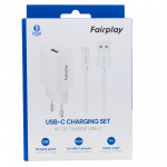 Fairplay - Chargeur 45W USB-A + USB-C