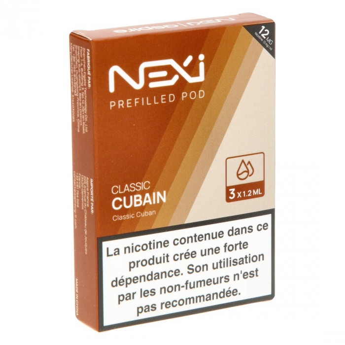 Aspire - Cartouches classic cubain (x3) pour Nexi